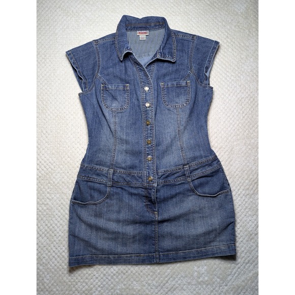 Mossimo Denim Dresses & Skirts - Mossimo Denim Shirt Dress | Button Front | Short Sleeve | Size L